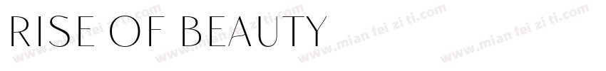 Rise of Beauty字体转换